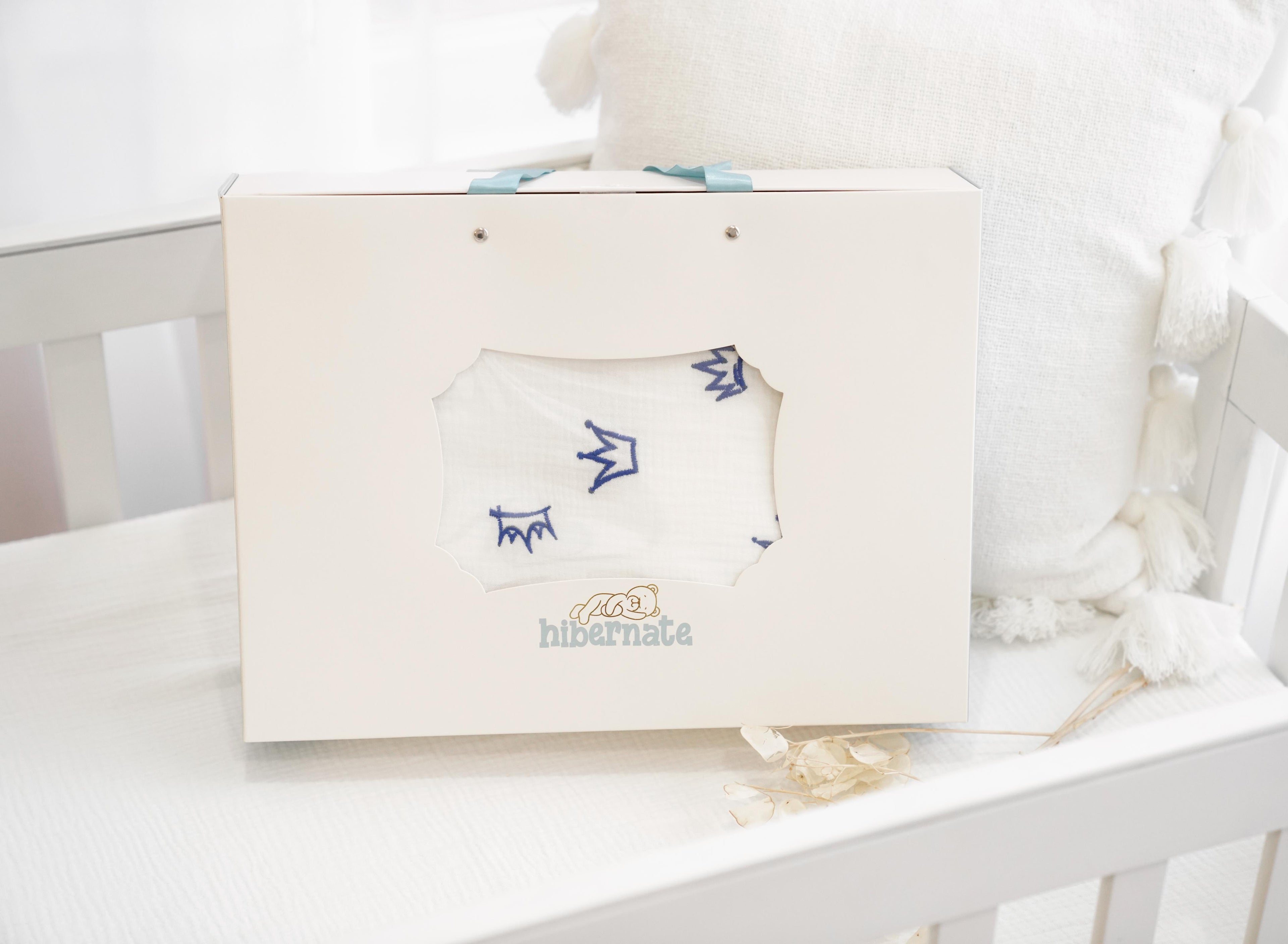 Crown - Portable Mini-Crib Blue