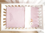 Striped - Portable Mini-Crib Lilac