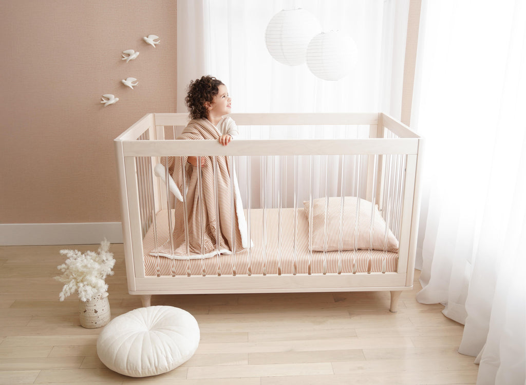 Striped - Full Crib / Toddler Beige
