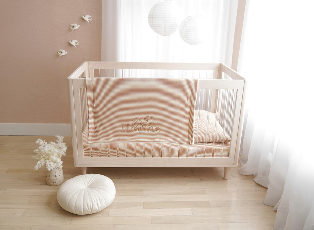 Striped - Full Crib / Toddler Beige