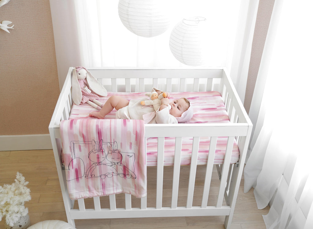Bunny - Portable Mini-Crib Pink