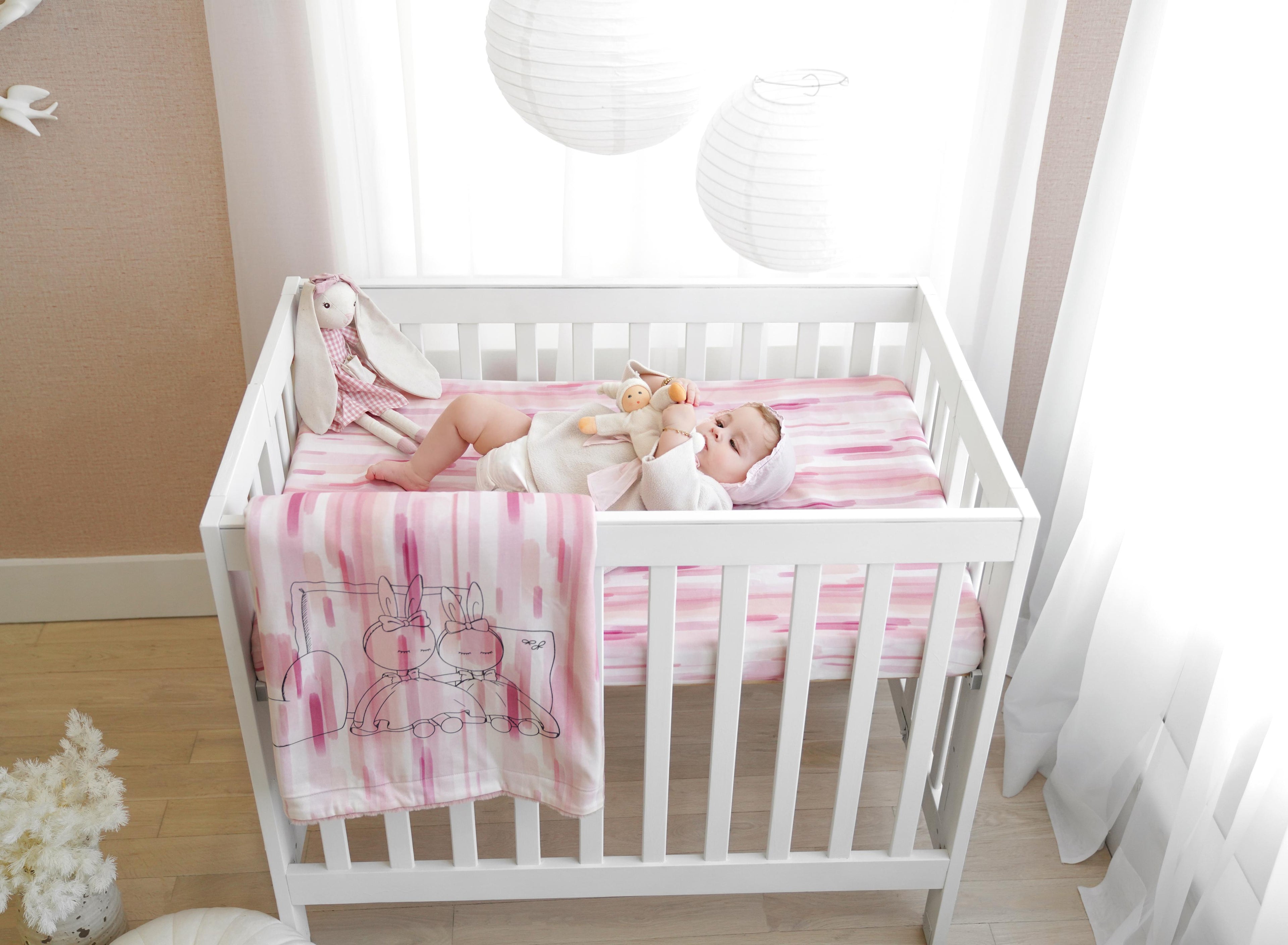 Bunny - Portable Mini-Crib Pink